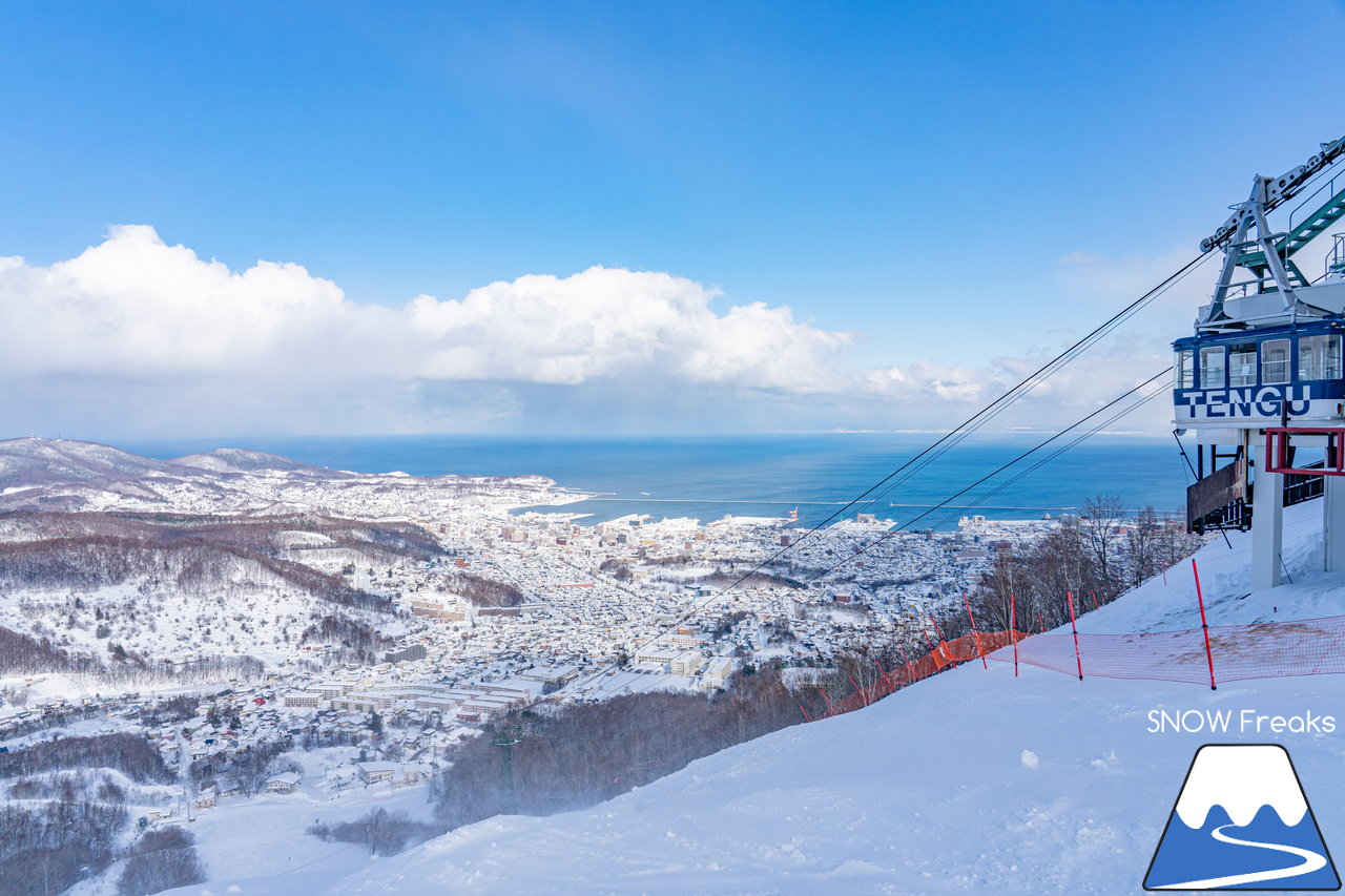 小樽天狗山スキー場｜積雪160cm！例年以上の積雪量でゲレンデはコンディションは最高です！ただいま『天狗山の雪あかり』も開催中(^_-)-☆